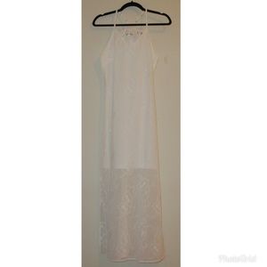 Available by Angela Fashion White Maxi Dress